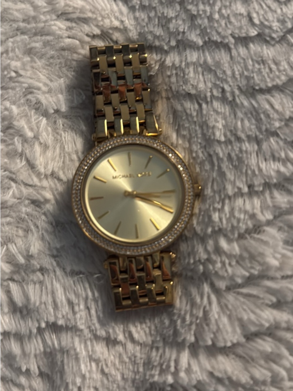 MICHAEL KORS Gold-Tone Crystal Bezel Women's Watch MK 3191